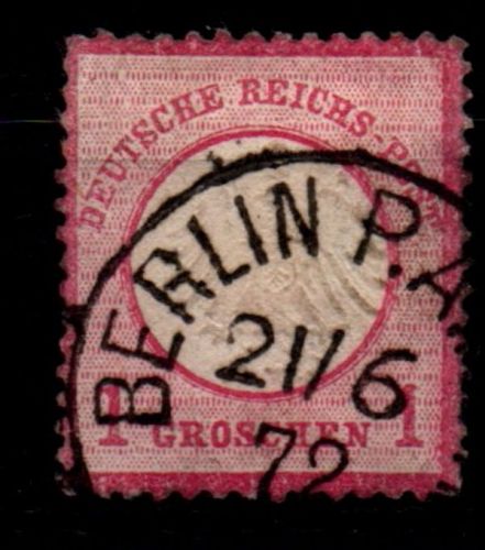 Deutsches Reich 4 XXI gestempelt Plattenfehler #GF967