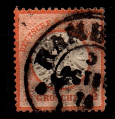 Deutsches Reich 18 gestempelt Hufeisenstempel #GF998