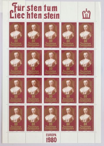 Liechtenstein 742 postfrisch als Kleinbogen #GK784