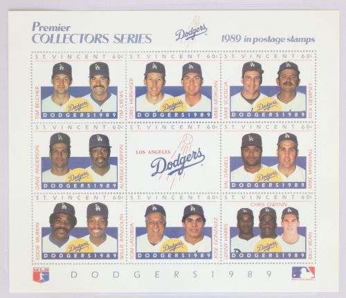 St. Vincent 1328-1336 postfrisch als Kleinbogen Baseballspieler #GK798