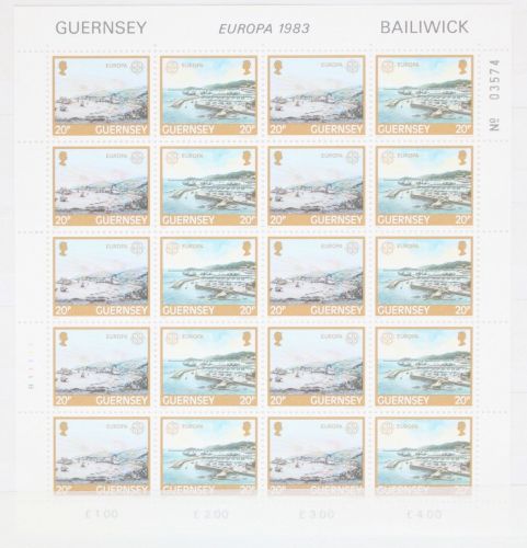 Großbritannien Guernsey 265-268 postfrisch als Kleinbogen #GK840