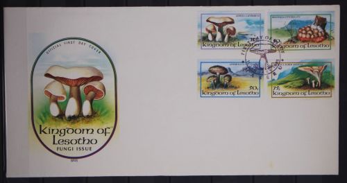 Lesotho 411-414 gestempelt als FDC / Pilze #GC120