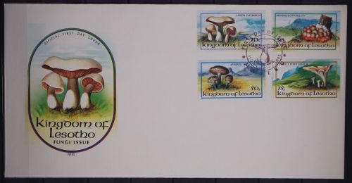 Lesotho 411-414 gestempelt als FDC / Pilze #GC121