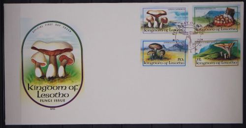 Lesotho 411-414 gestempelt als FDC / Pilze #GC122