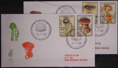 Somalia 468-471 gestempelt als FDC / Pilze #GC147
