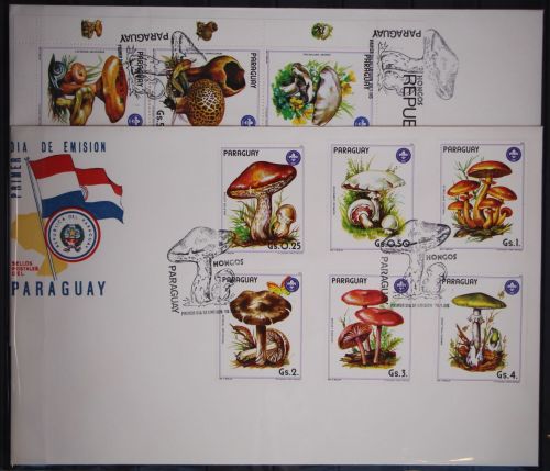 Paraguay 3835-3841 und Kleinbogen 3841 postfrisch