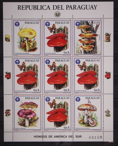 Paraguay Kleinbogen 3956 postfrisch Pilze #GC295