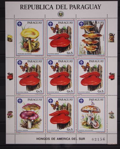 Paraguay Kleinbogen 3956 postfrisch Pilze #GC297