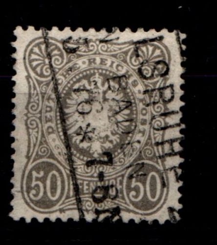 Deutsches Reich 36a gestempelt tief gepr. Wiegand BPP #GO253