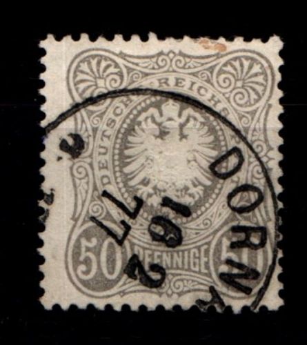 Deutsches Reich 36a gestempelt tief gepr. Wiegand BPP #GO254