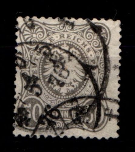 Deutsches Reich 36a gestempelt tief gepr. Wiegand BPP #GO257