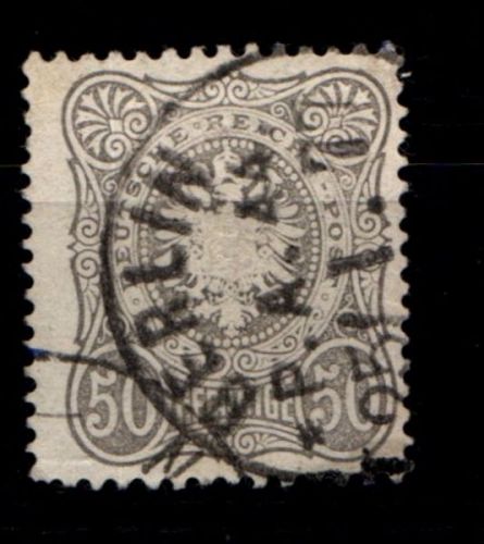 Deutsches Reich 36a gestempelt tief gepr. Wiegand BPP #GO258