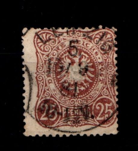 Deutsches Reich 43a gestempelt gepr. Wiegand BPP, leichte Mängel #GO448