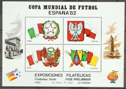 Spanien Vignette postfrisch Fußball #GC579