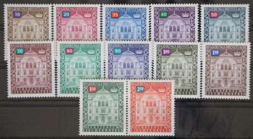 Liechtenstein 57-68 postfrisch als Dienstmarken #GD495