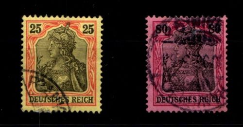 Deutsches Reich 73, 77 gestempelt