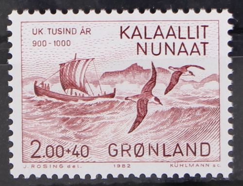 Grönland 137 postfrisch Par Schifffahrt #GN213