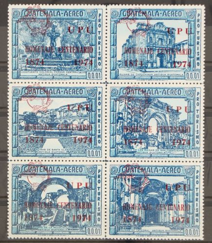 Guatemala Sechserblock 979-984 b postfrisch UPU #GC836