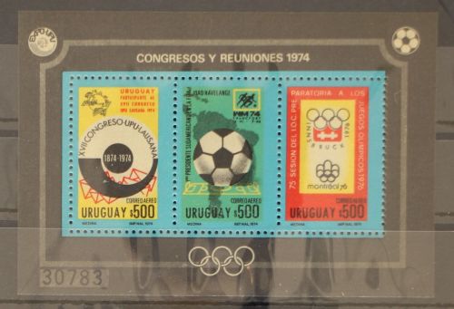 Uruguay Block 21 postfrisch UPU #GC959