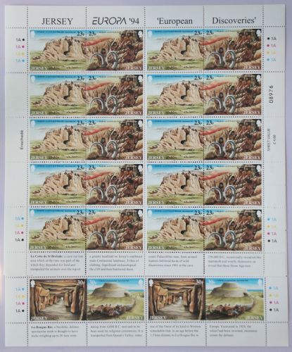 Großbritannien Jersey 650-653 postfrisch als Kleinbogen #GI008