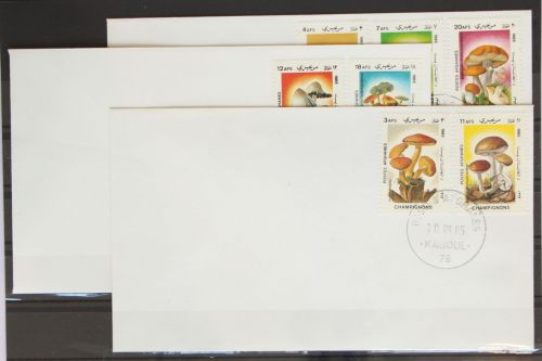 Afghanistan 1411-1417 gestempelt als FDC / Pilze #GC352