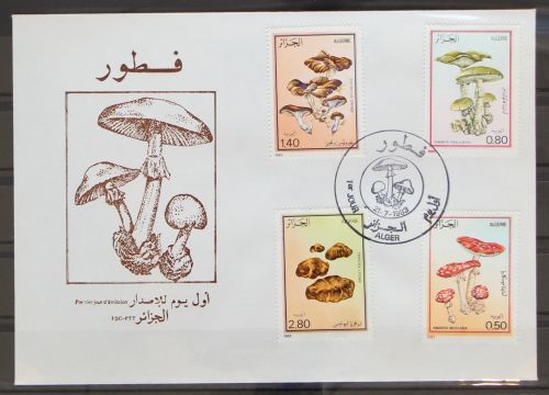 Algerien 827-830 gestempelt als FDC / Pilze #GC361