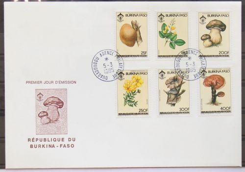 Burkina Faso 976-981 gestempelt als FDC / Pilze #GC402