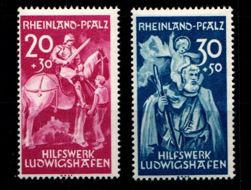 Fr. Zone Rheinland-Pfalz 30-31 postfrisch #GF758