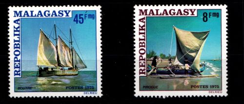 Madagaskar 773-774 postfrisch Schifffahrt #GN436