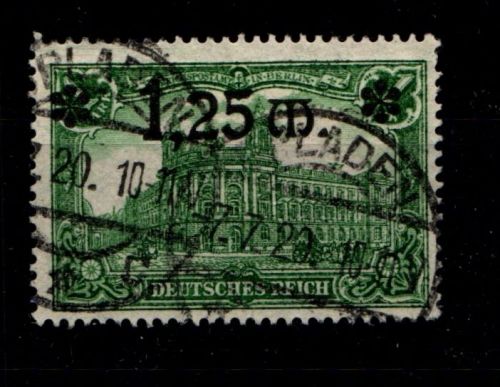 Deutsches Reich 116 TypI gestempelt gepr. Infla #GR316