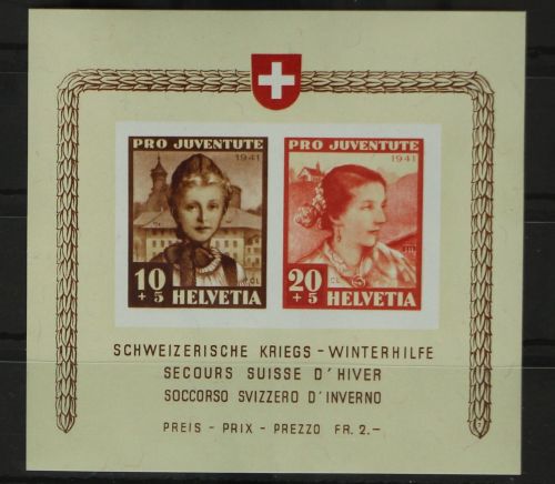 Schweiz Block 6 postfrisch #FW418