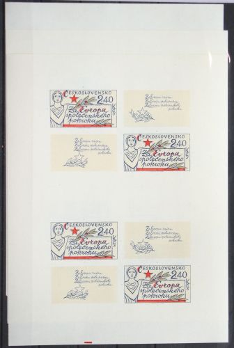 Tschechoslowakei 2407-2409 postfrisch als Kleinbogensatz ungezähnt KSZE #FW500