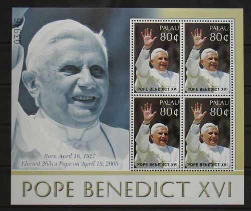 Palau Inseln 2523 postfrisch als Kleinbogen, Papst #GD983