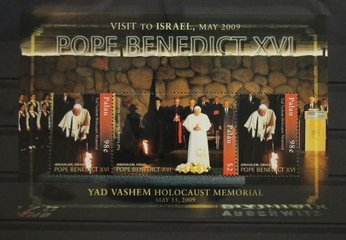 Palau Inseln 2841-2842 postfrisch als Kleinbogen, Papst Benedikt XVI #GH007