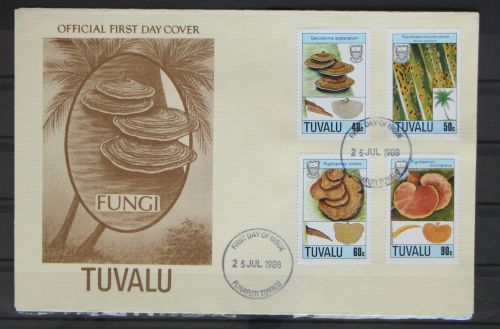 Tuvalu 518-521 gestempelt als FDC / Pilze #GG260