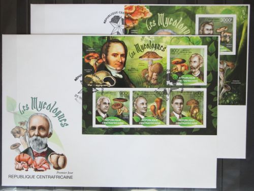 Zentralafrikanische Republik 3702-3705 und Block 957 gestempelt als FDC #GG274