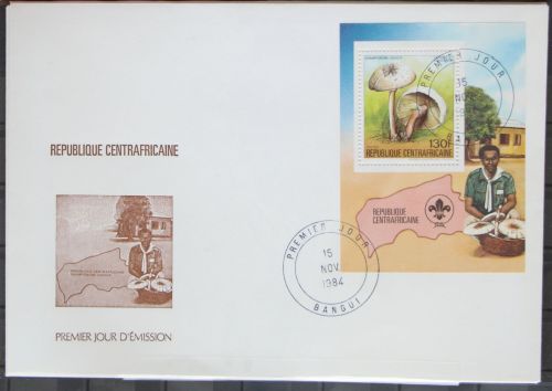 Zentralafrikanische Republik 1052-1057 gestempelt Einzelblöcke / als FDC #GG280