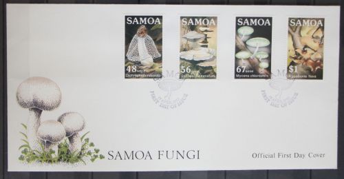 Samoa 561-564 gestempelt als FDC / Pilze #GG299