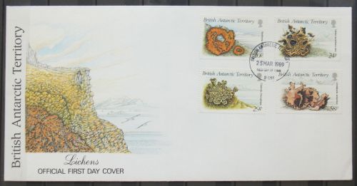 Britische Gebiete in der Antarktis 152-155 gestempelt als FDC / Pilze #GG456