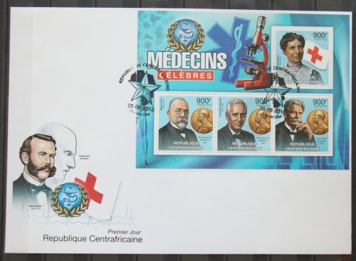 Zentralafrikanische Republik 3697-3700 gestempelt Kleinbogen / als FDC #GG459