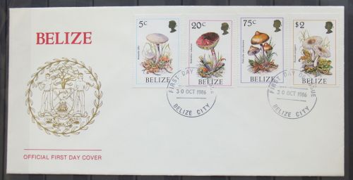 Belize 930-933 gestempelt als FDC / Pilze #GG473
