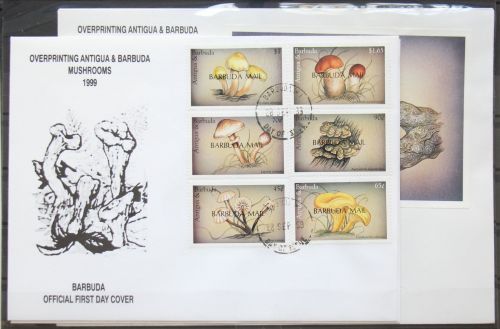 Barbuda 2214-2219, 2220-2225, Block 320f. gestempelt Kleinbogen / als FDC #GG481