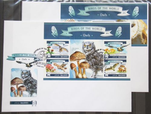 Malediven 5825-5828 und Block 827 gestempelt Kleinbogen / als FDC #GG526
