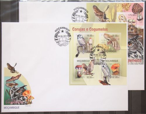 Mosambik 6672-6675 und Block 774 gestempelt Kleinbogen / als FDC #GG548