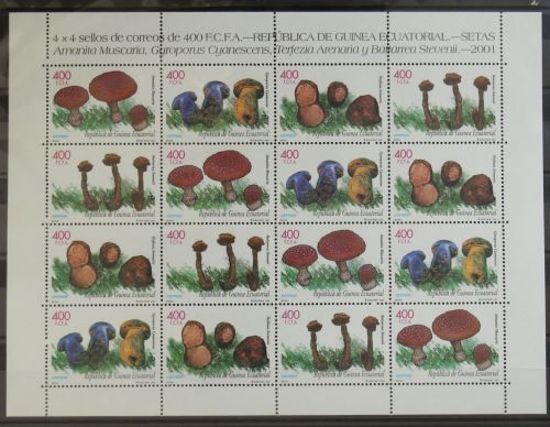 Äquatorialguinea 1898-1901 postfrisch ZD-Bogen / Pilze #GG137