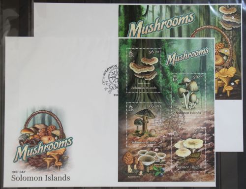 Salomon Inseln 1601-1604 und Block 114 gestempelt Kleinbogen / als FDC #GG312