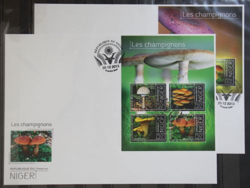 Niger 2912-2915 und Block 326 gestempelt Kleinbogen / als FDC #GG345