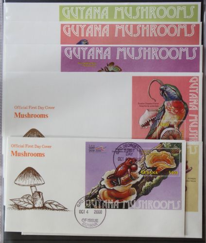 Guyana 6915-6932 und Block 668-670 gestempelt Kleinbogen / als FDC #GG404