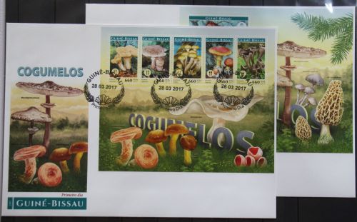 Guinea Bissau 9146-9150 und Block 1580 gestempelt Kleinbogen / als FDC #GG409