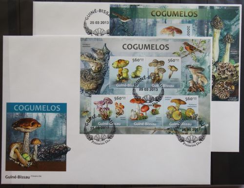 Guinea Bissau 6542-6546 und Block 1146 gestempelt Kleinbogen / als FDC #GG420